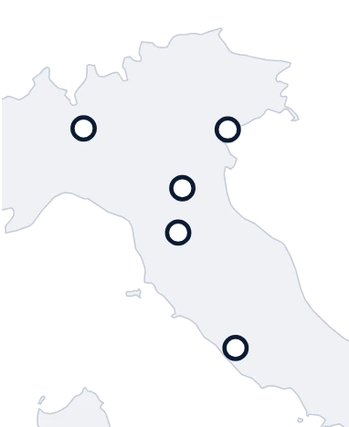 Map of Italy: one base city of your choice